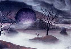 Insellandschaft im Nebel II